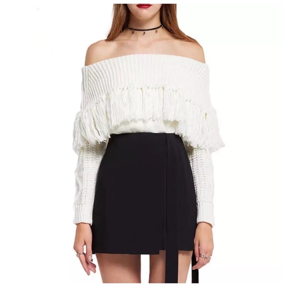 Off The Shoulder Sweater - Picture 6 of 8